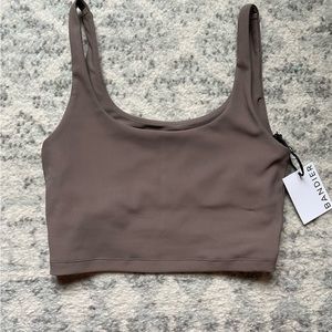 Bandier All Access Sport Rib Tempo Crop Bra (NWT)